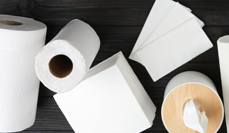 Schoonmaak papierwaren